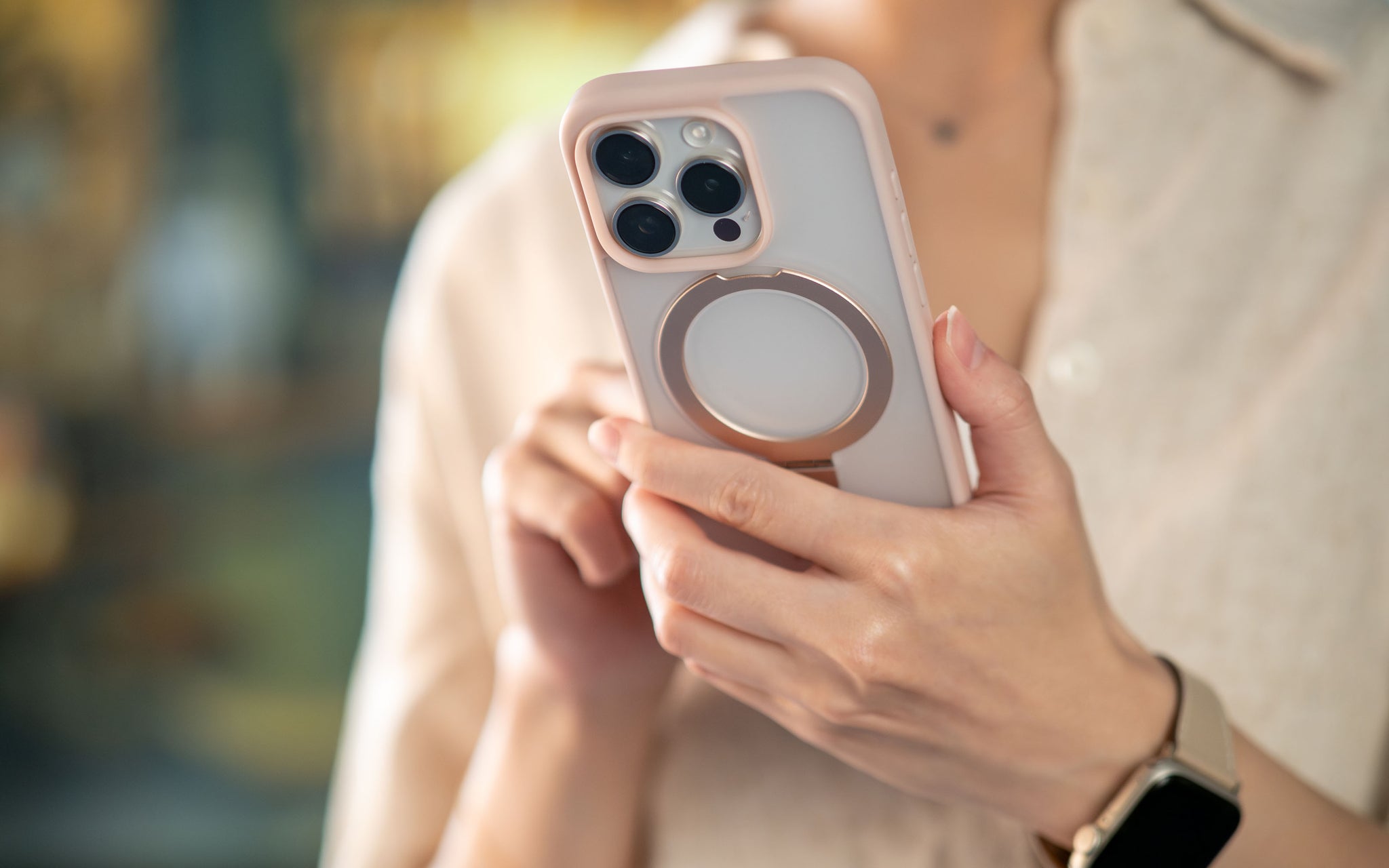 Torrii TORERO (Stand Case+MagSafe Compatible) for iPhone 15 Pro / Pro Max - Grey