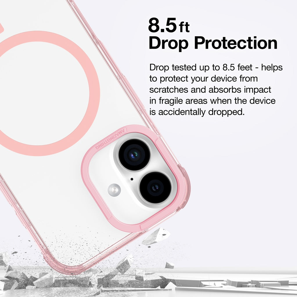 Amazing Thing OMNI Magsafe Drop Proof Case for Iphone 16 - Pink