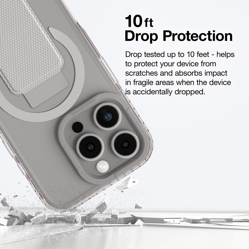جراب Titan Plus من Amazing Thing باللون الرمادي لهاتف iPhone 16 Pro Max