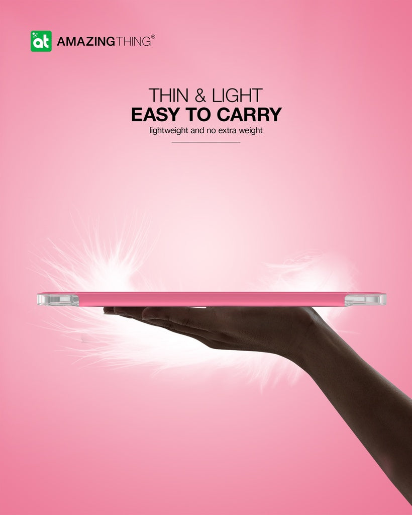 Amazing Thing Case for iPad 10.9 SMOOTHIE Drop Proof with Apple Pencil Storage - Pink
