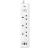 LANEX LC68U GAN PD30W Multifunction Power Socket 3250W 2M (UK PLUG) - WHITE