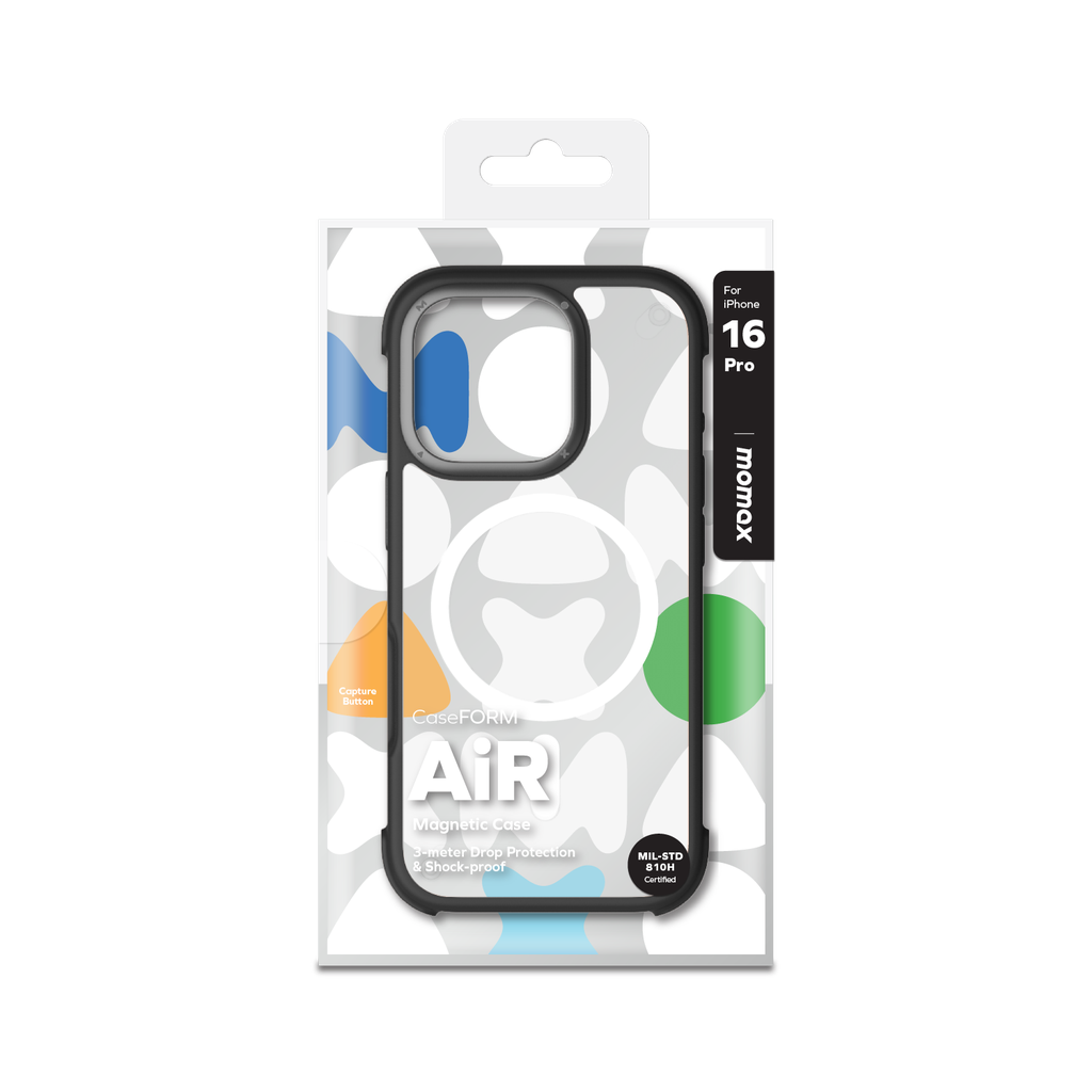 Momax Air Magnetic Case for IPHONE 16 Pro / Pro Max - Black