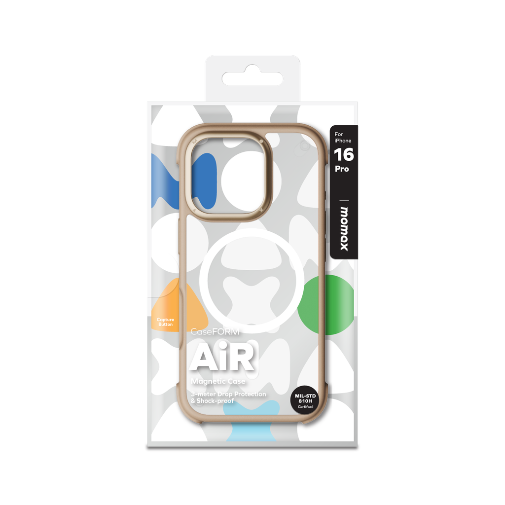 Momax Air Magnetic Case for IPHONE 16 Pro / Pro Max - Gold
