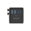 Momax 1-World² 100W 4-Port Mini Universal Travel GaN Charger with Dual AC
