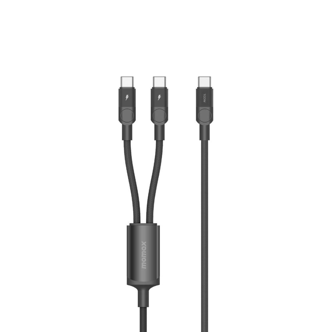 Momax 100W 2M Mag.Link Magnetic USB-C to 2 USB-Cs Cable