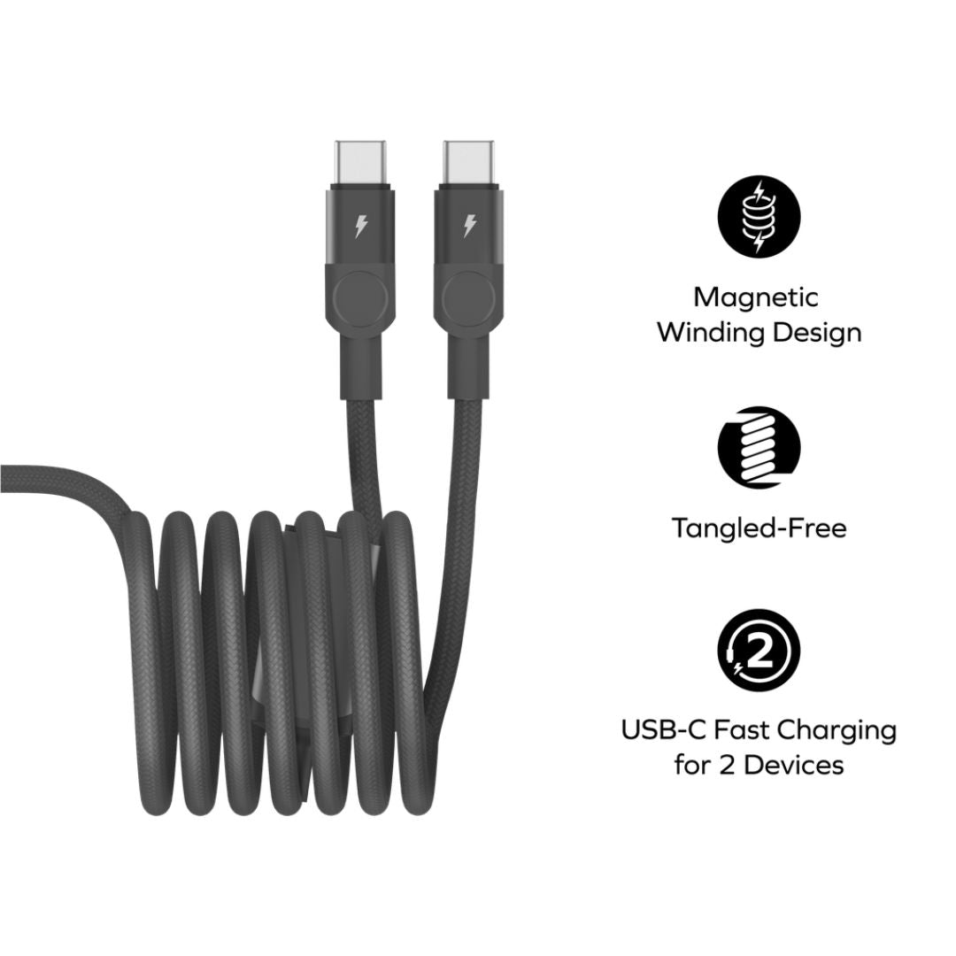 Momax 100W 2M Mag.Link Magnetic USB-C to 2 USB-Cs Cable