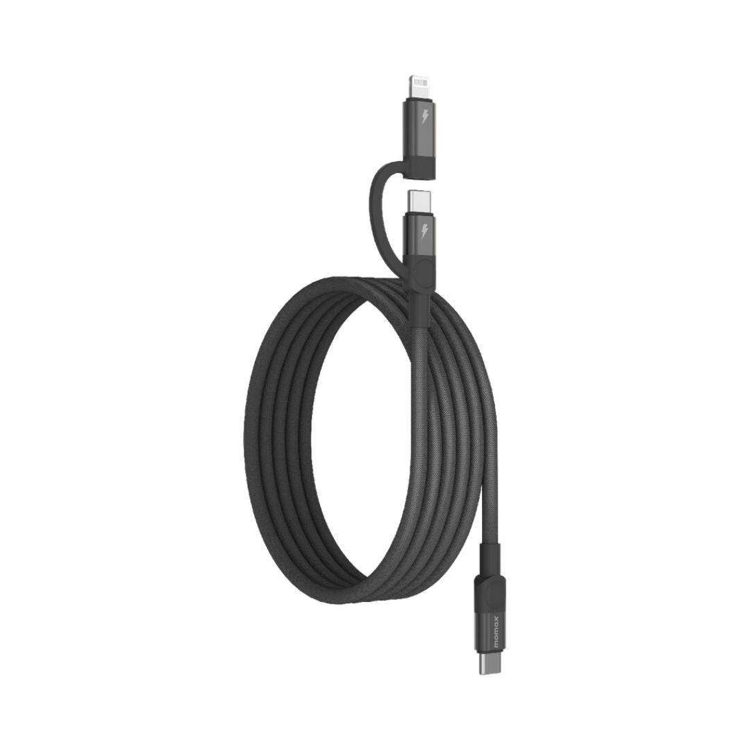 Momax 60W 1M Mag.Link Duo Magnetic USB-C to USB-C & Lightning Cable