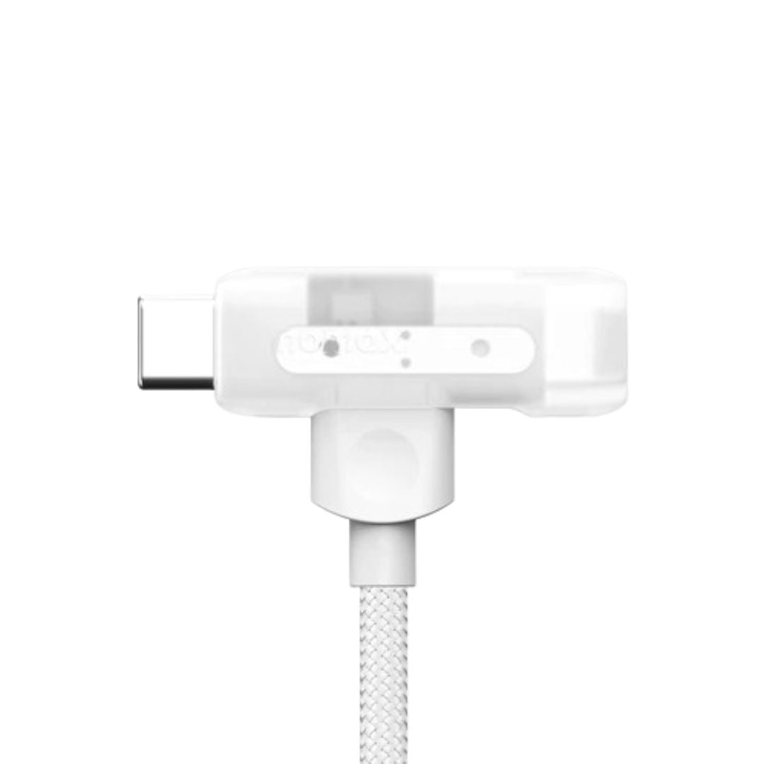 Momax 1-Link Flow Duo 2-in-1 USB-C to Lightning Braided Cable (1.5m) - White