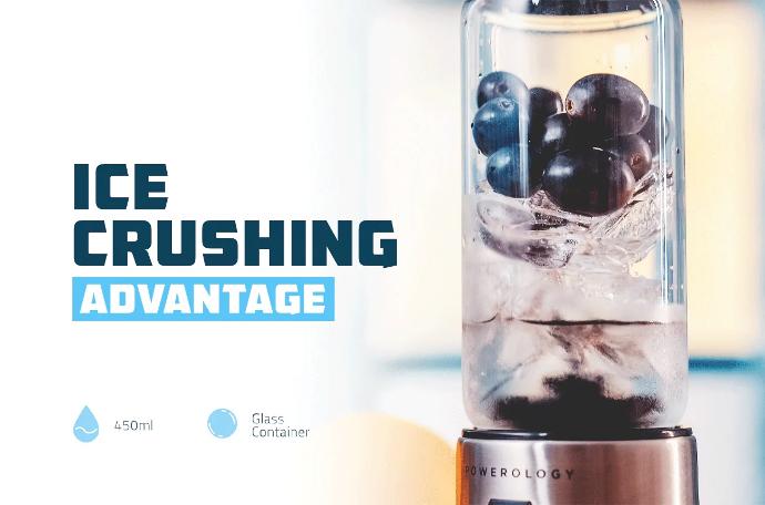 Powerology 6 Blades Portable and Rechargeable Juicer and Blender - خلاط محمول ب ٦ شفرات