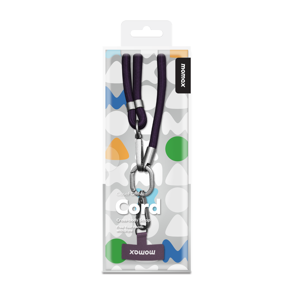 Momax Lanyard Cross Body Strap for Phone - Purple