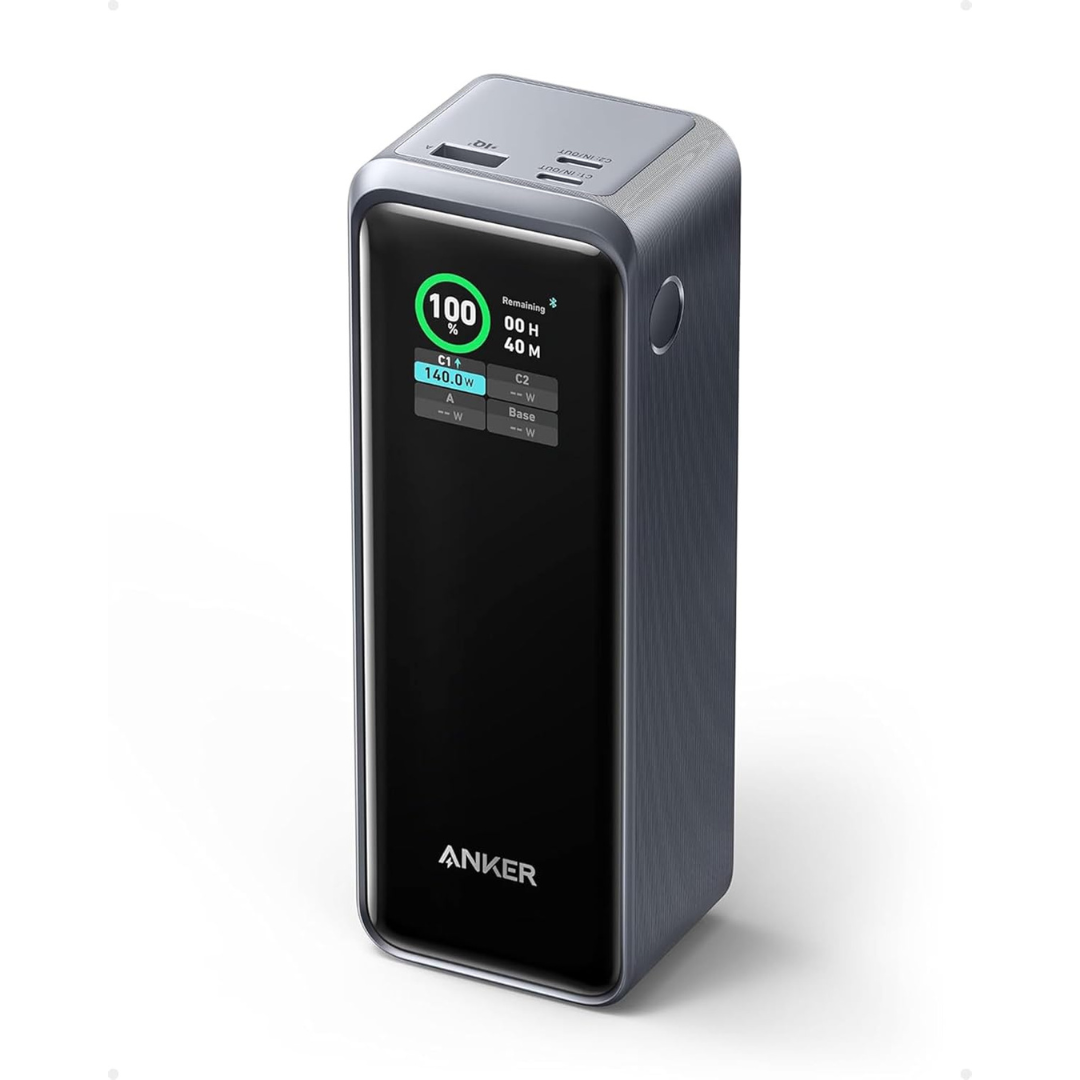 Anker Prime Power Bank, 27,650mAh 3-Port 250W Portable Charger for Travel, TSA-Approved