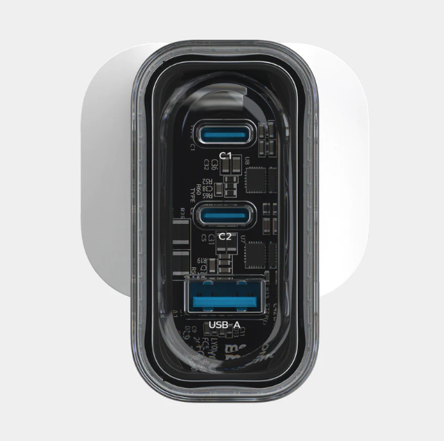 Momax 1-Charge Flow+ 3-Port 80W GaN Charger USB-C & USB-A