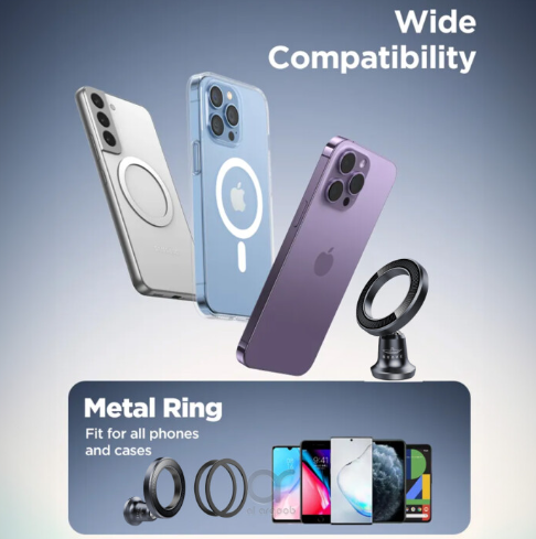 Brave MagSafe Car Phone Holder BHL-52 - 360° Rotatable, Universal – Black