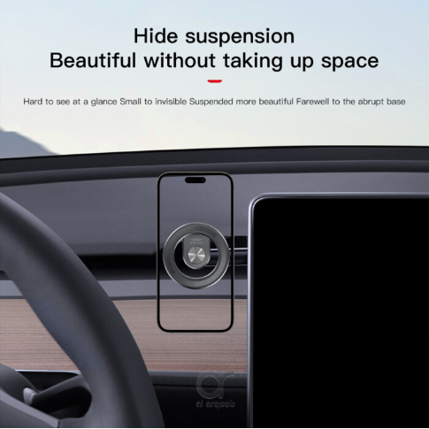 حامل هاتف السيارة Brave MagSafe BHL-51 - قابل للطي، يدور 360 درجة، عالمي - أسود