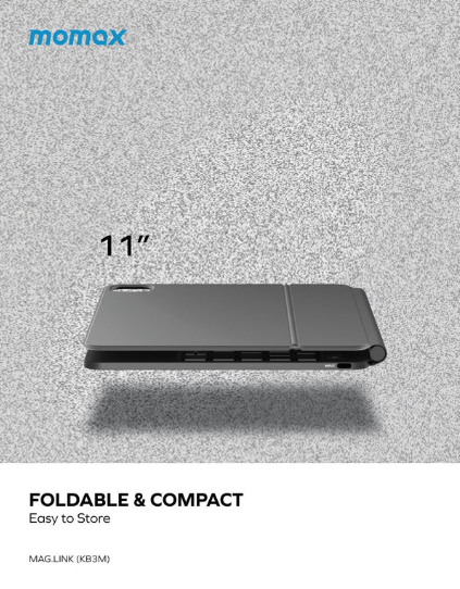 Momax Mag.Link Wireless Magnetic Arabic Keyboard For IPAD AIR 10.9 & IPAD PRO 11
