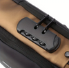 Fashion Crossbody Sling Waterproof Bag With USB Charging Port (Blue & Brown)