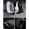 Fashion Crossbody Sling Waterproof Bag With USB Charging Port (Blue & Brown)