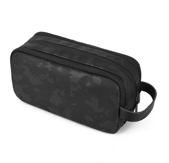 WiWU Salem Travel Pouch Big Capacity 3 Layer Daily Accessories Gadget Organizer with Leather Handle