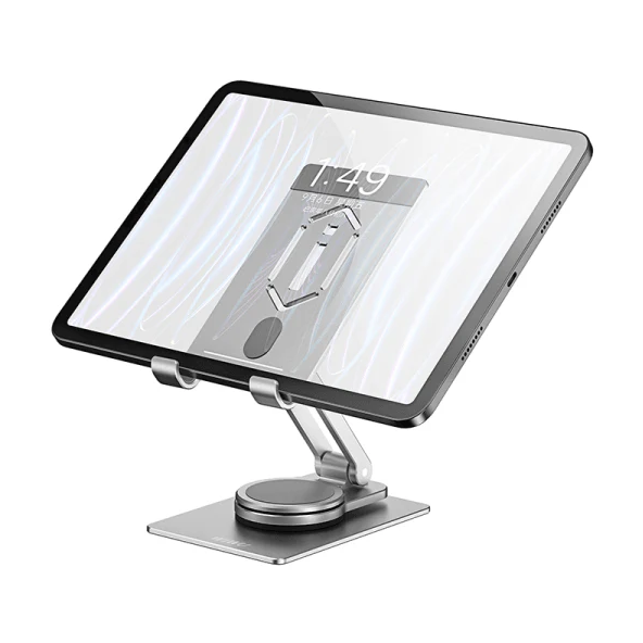 Wiwu zm107 desktop rotation stand for mobile phone and tablet - space grey