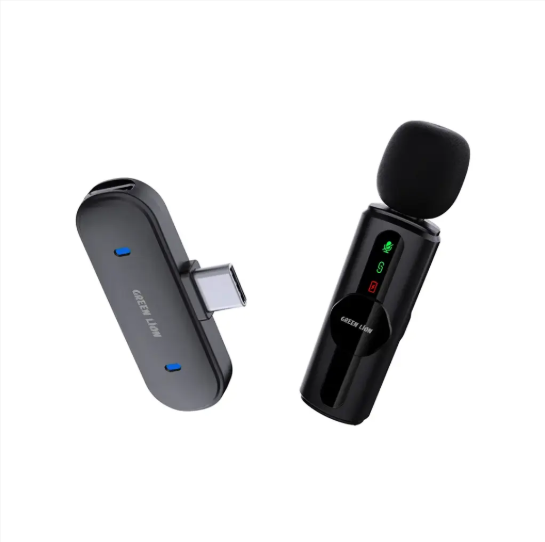 Green Lion Microphone 3-Level Noise Cancellation - Black