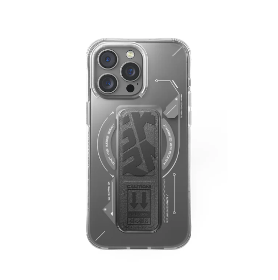 Skinarma HELIO Mag-Charge iPhone 16 Pro / Pro max with Grip-Stand - Grey