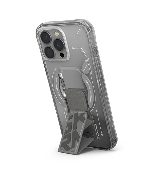Skinarma HELIO Mag-Charge iPhone 16 Pro / Pro max with Grip-Stand - Grey