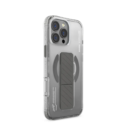 Skinarma AXON Mag-Charge iPhone 16 Pro / Pro Max with Grip-Stand - Grey