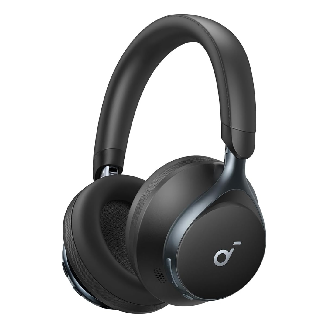 Soundcore by Anker, Space One Active Noise Cancelling Headphones, 40H ANC Playtime - Black