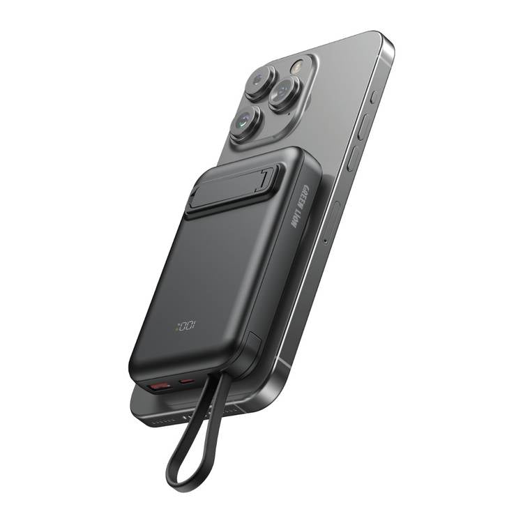 باور بانك جرين ليون دي اكس بي ماج سيف 10000 مللي أمبير/ساعة - أسود