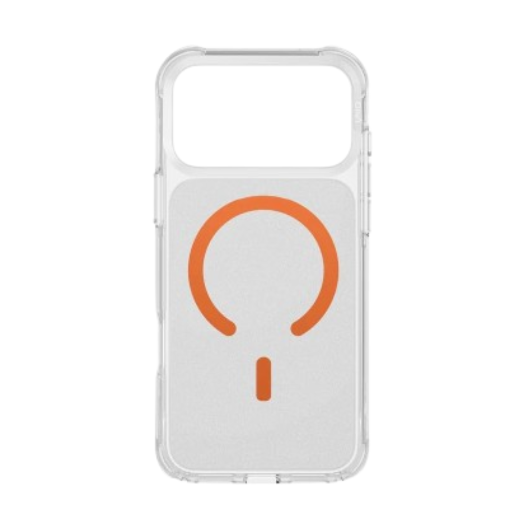 UNIQ LPX CLASSIC Case for iPhone 17 Pro and Pro Max, Slim Hybrid Clear 8 ft Drop Protection Case with Anti-Fingerprint Finish & MagClick-Compatibility - Orange