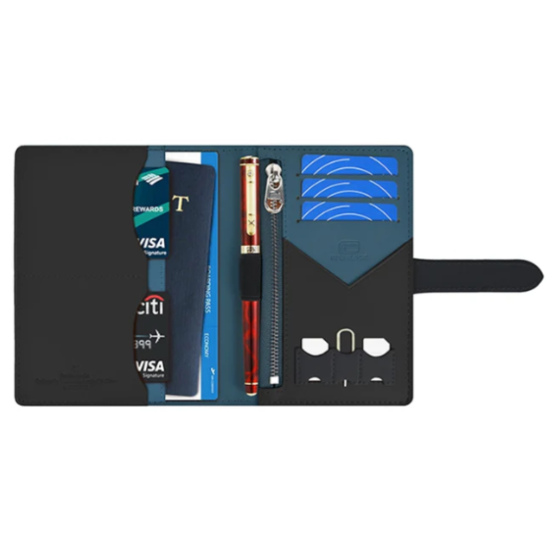 WiWU Ambassador Passport Wallet - Black