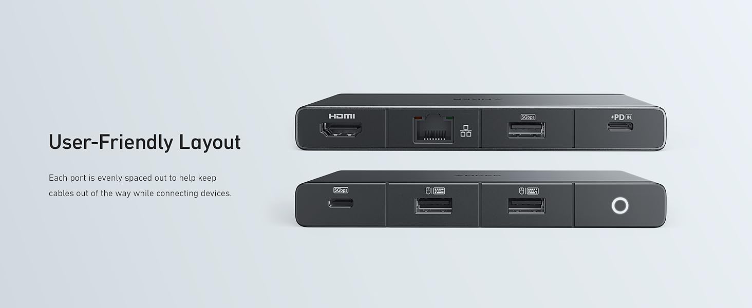 موزع Anker 552 USB-C (9 في 1، 4K HDMI)