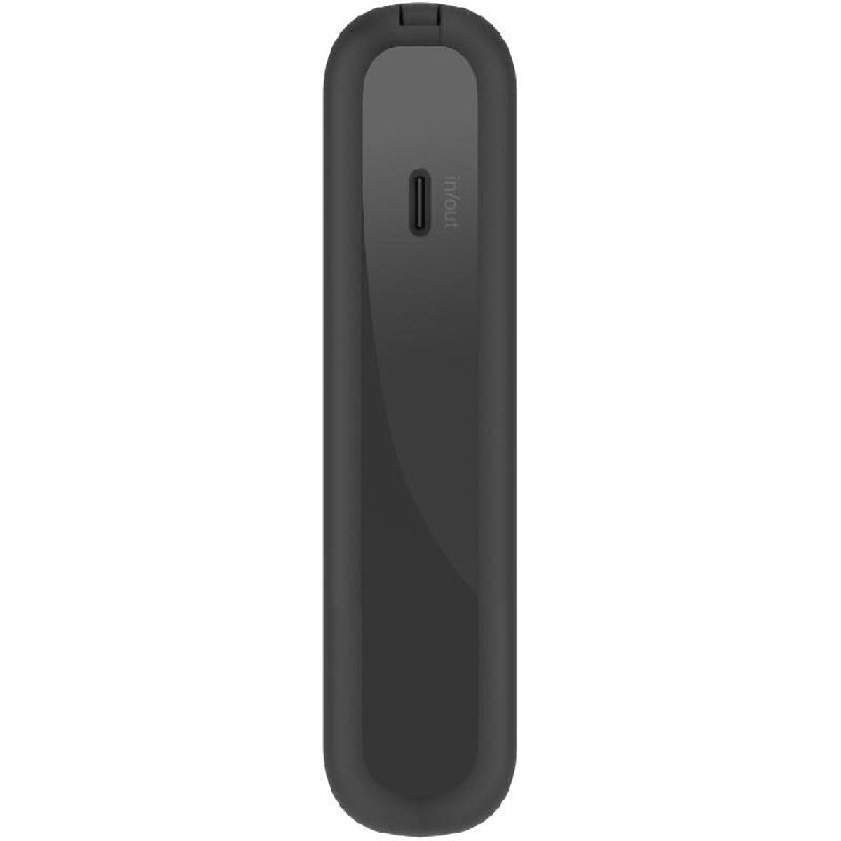 باور بانك بيلكين 10000 مللي أمبير/ساعة مع كابل USB-C مدمج - أسود