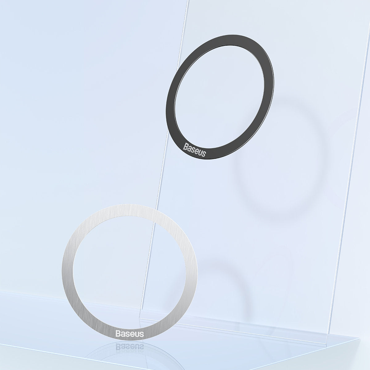 Baseus Halo Series magnetic ring (2 pcs/package) silver