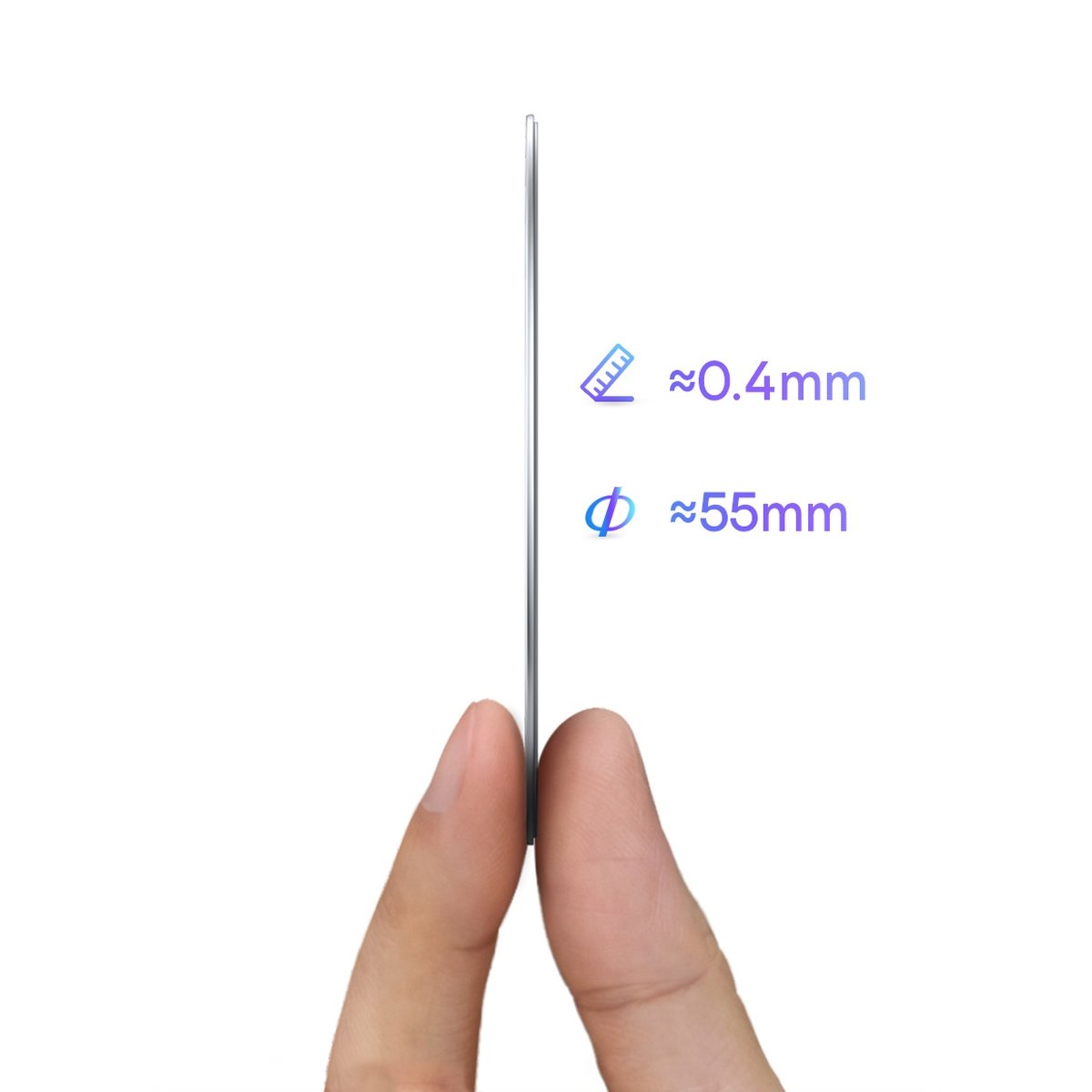 Baseus Halo Series magnetic ring (2 pcs/package) silver