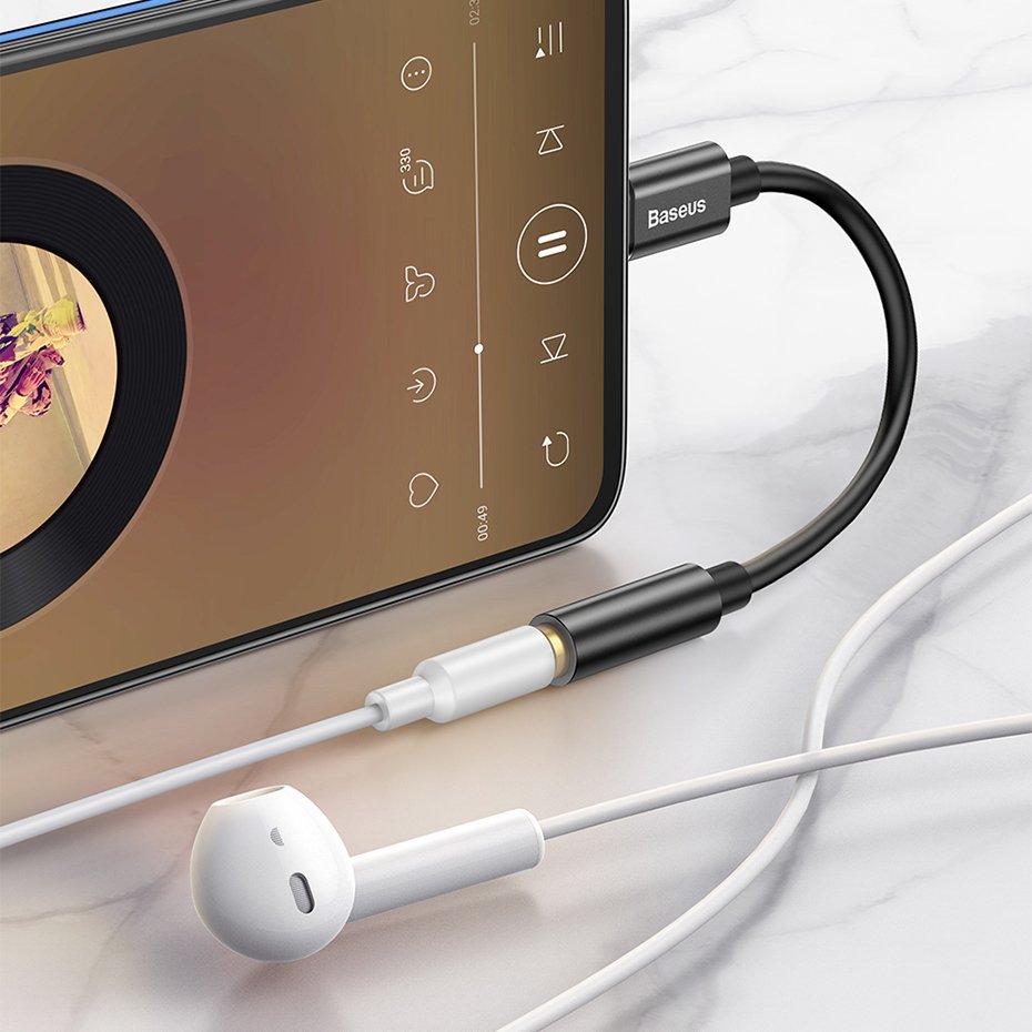 محول سماعة الرأس Baseus USB-C إلى مقبس صوت 3.5 ملم