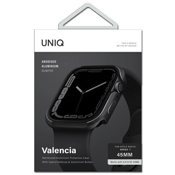 Uniq Apple watch case Valencia 41mm Series 7 - Graphite