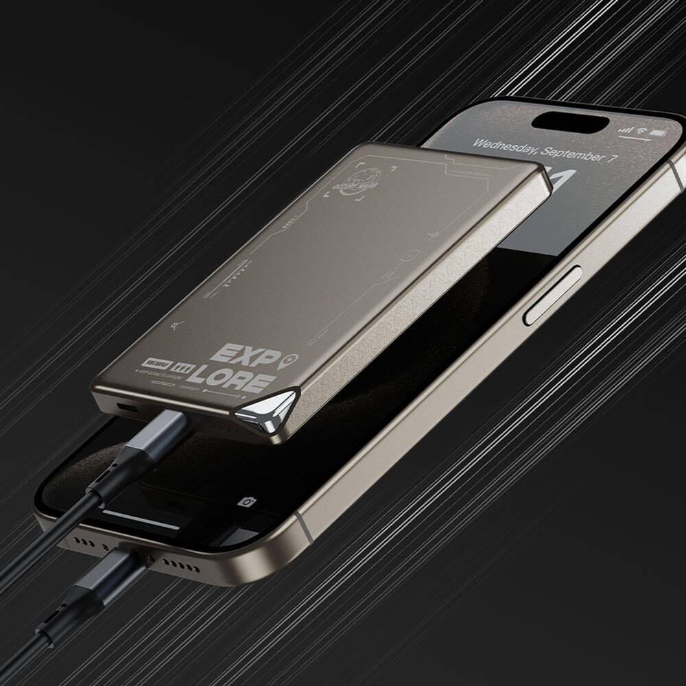 Wiwu  Ultra-Thin Magsafe Powerbank 5000mAh Explore Series Wireless