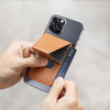 Uniq Lyft Slim Magnetic Phone Stand / Grip and Card Holder Case - Brown