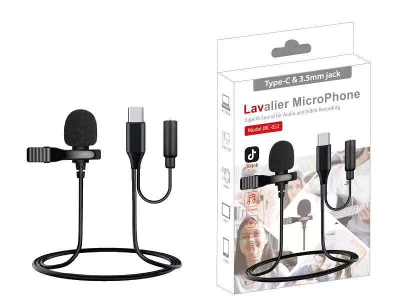 Lavalier Microphone Jbc-054 Type C to 3.5mm jack
