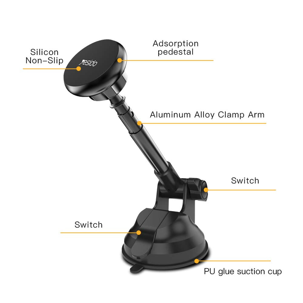 حامل سيارة مغناطيسي قابل للسحب من YESIDO