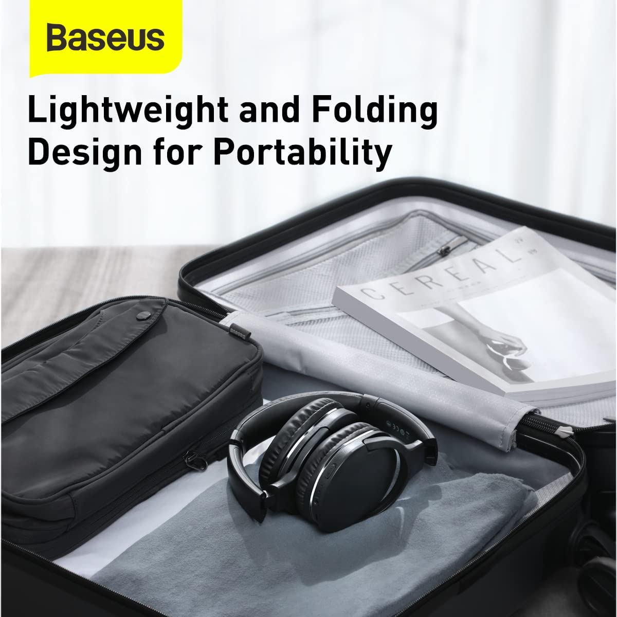 BASEUS ENCOK D02 PRO WIRELESS HEADPHONE - BLACK