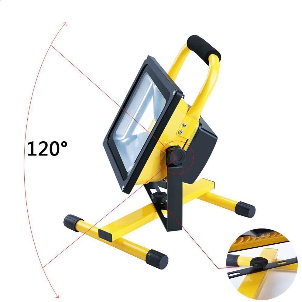 Rechargeable Portable LED 30W Work Light with Stand - مصباح عمل منزلي كلاسيكي - متعدد الوظائف