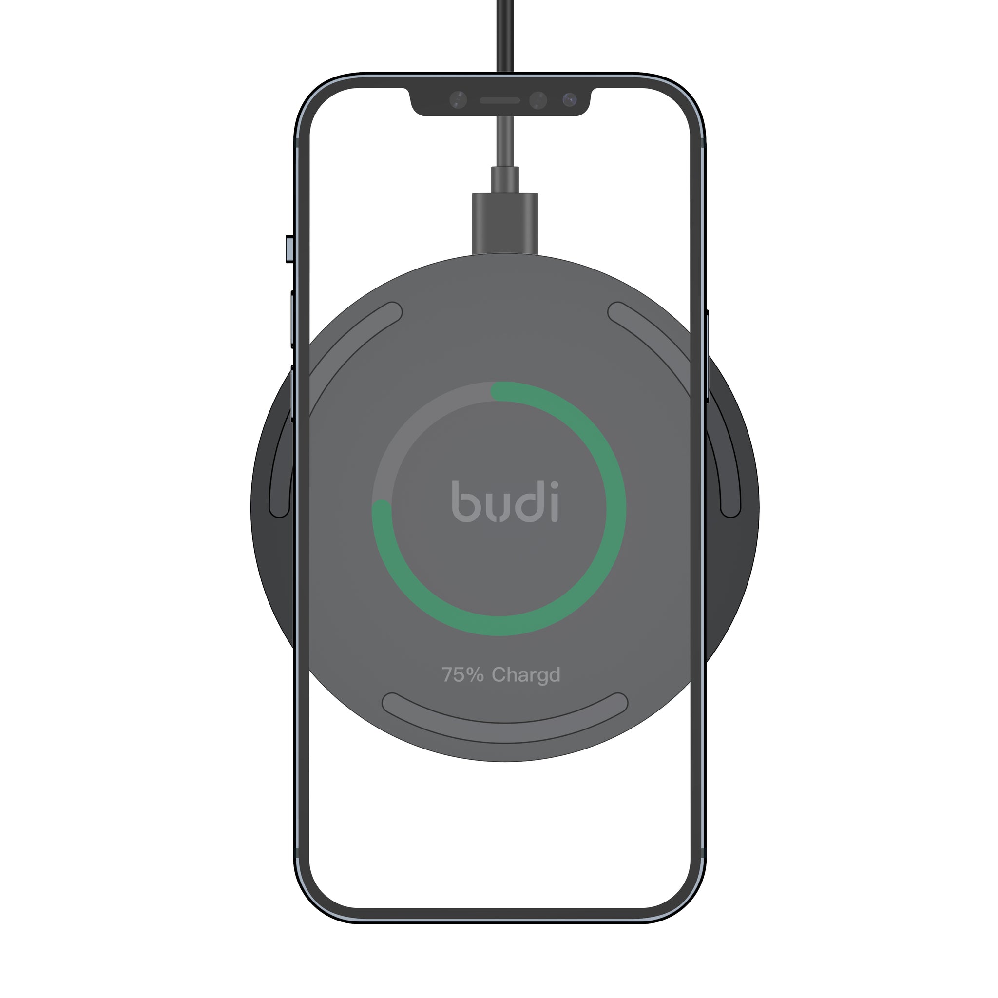 BUDI Wireless Charging Pad - لوحة الشحن اللاسلكي