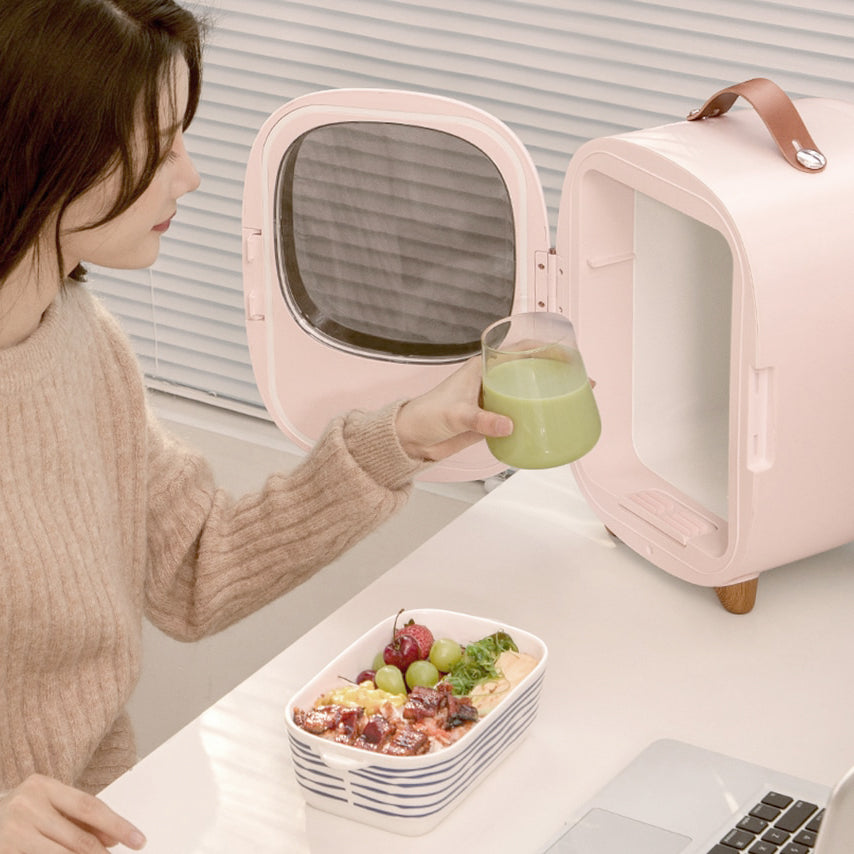 Baseus 8L Portable Car Refrigerator Mini Fridge Freezer Heating Fridge Compressor with AC/DC Power.