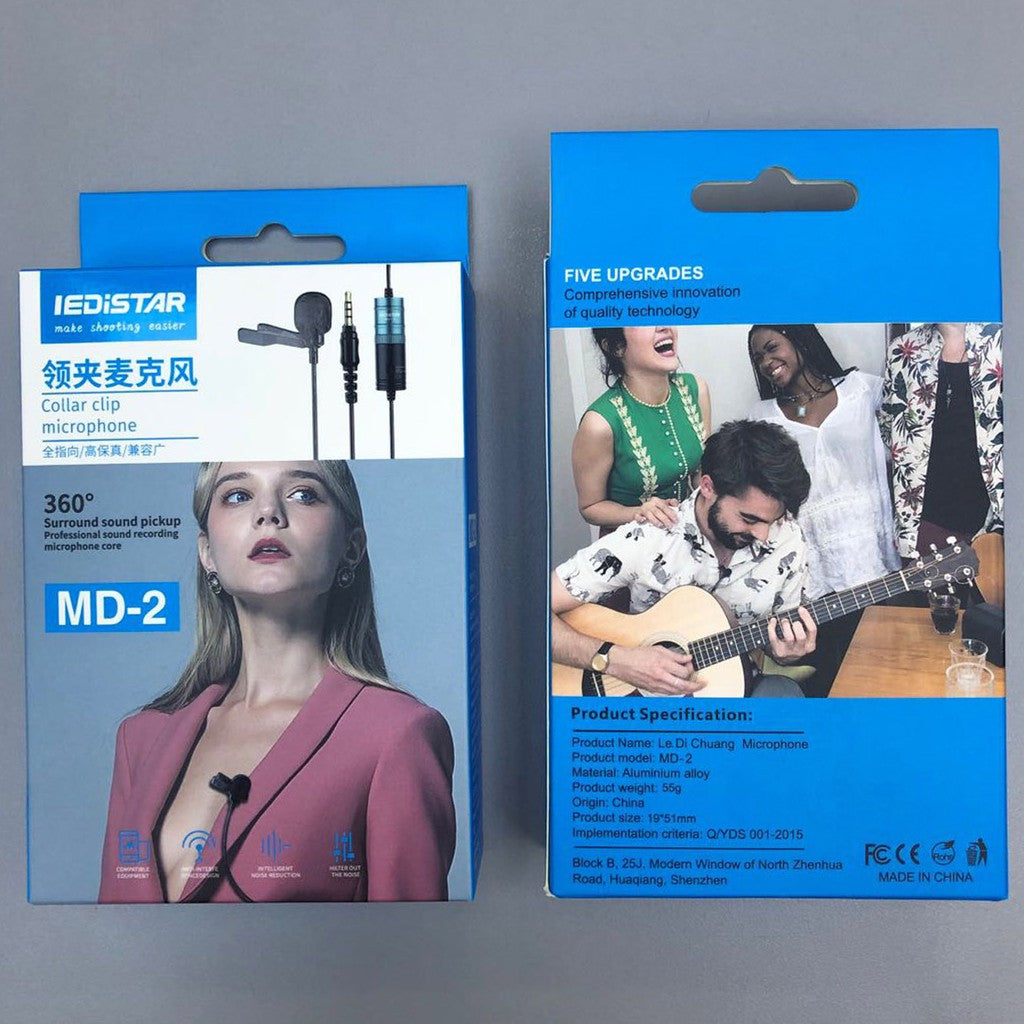 LediStar Collar Clip Microphone MD-2