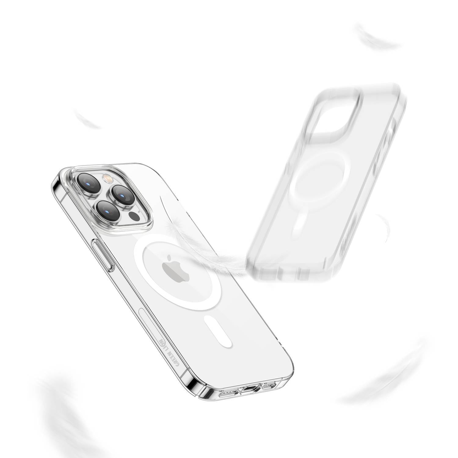 Green 360° Anti-Shock Creative Magnetic Case for iPhone 14 Pro