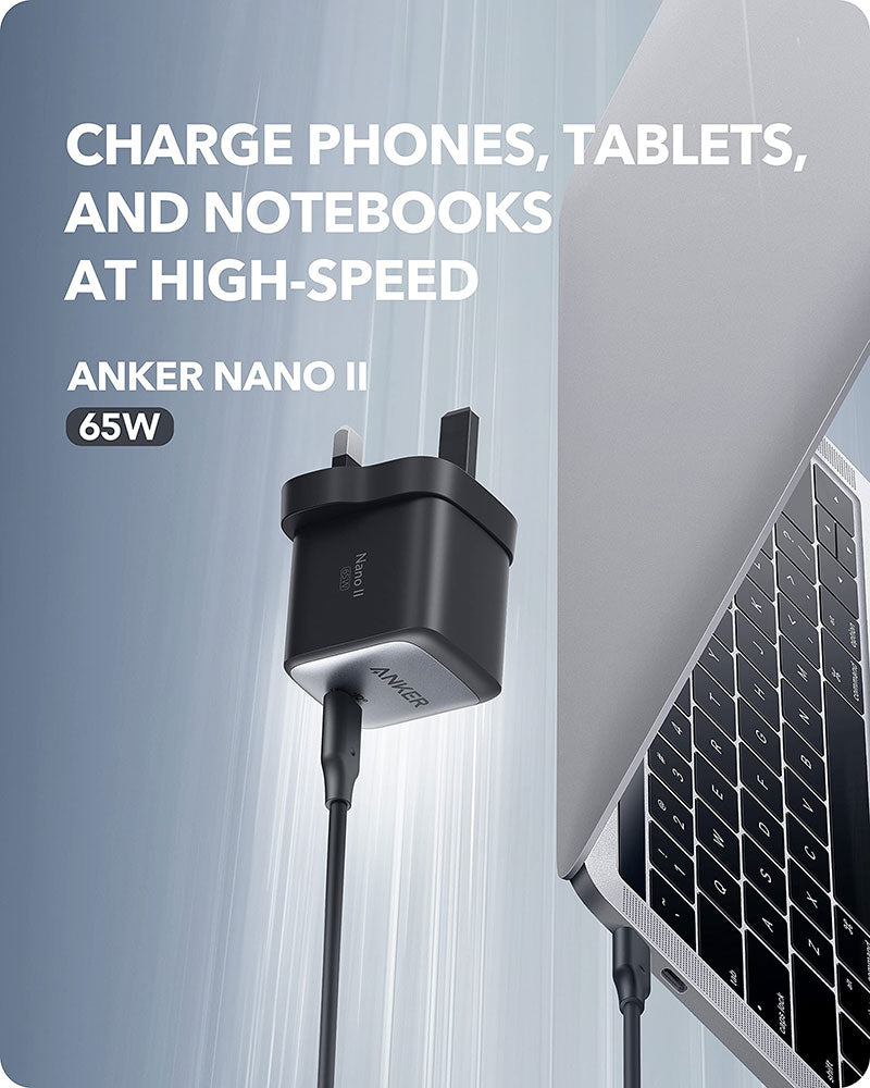 Anker Nano II 65W USB-C Charger – A2663K11 -  Black