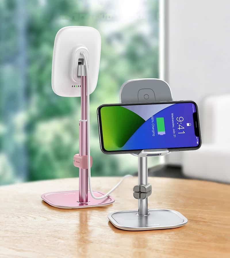 Baseus Literary Youth Desktop Bracket (Telescopic + Wireless Charging) -