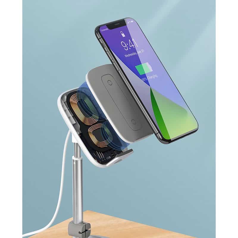 Baseus Literary Youth Desktop Bracket (Telescopic + Wireless Charging) -